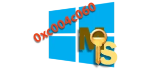 Иконка с кодом ошибки 0xc004c060 при процессе активации операционной системы Windows 10